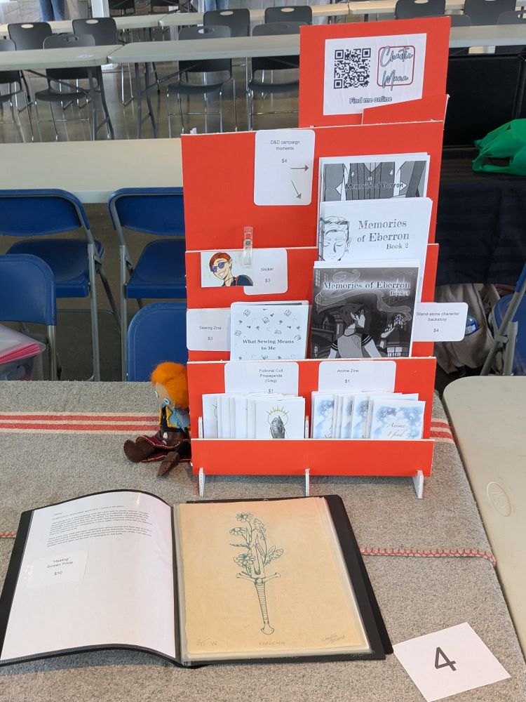 zine display I made with the help of my dad